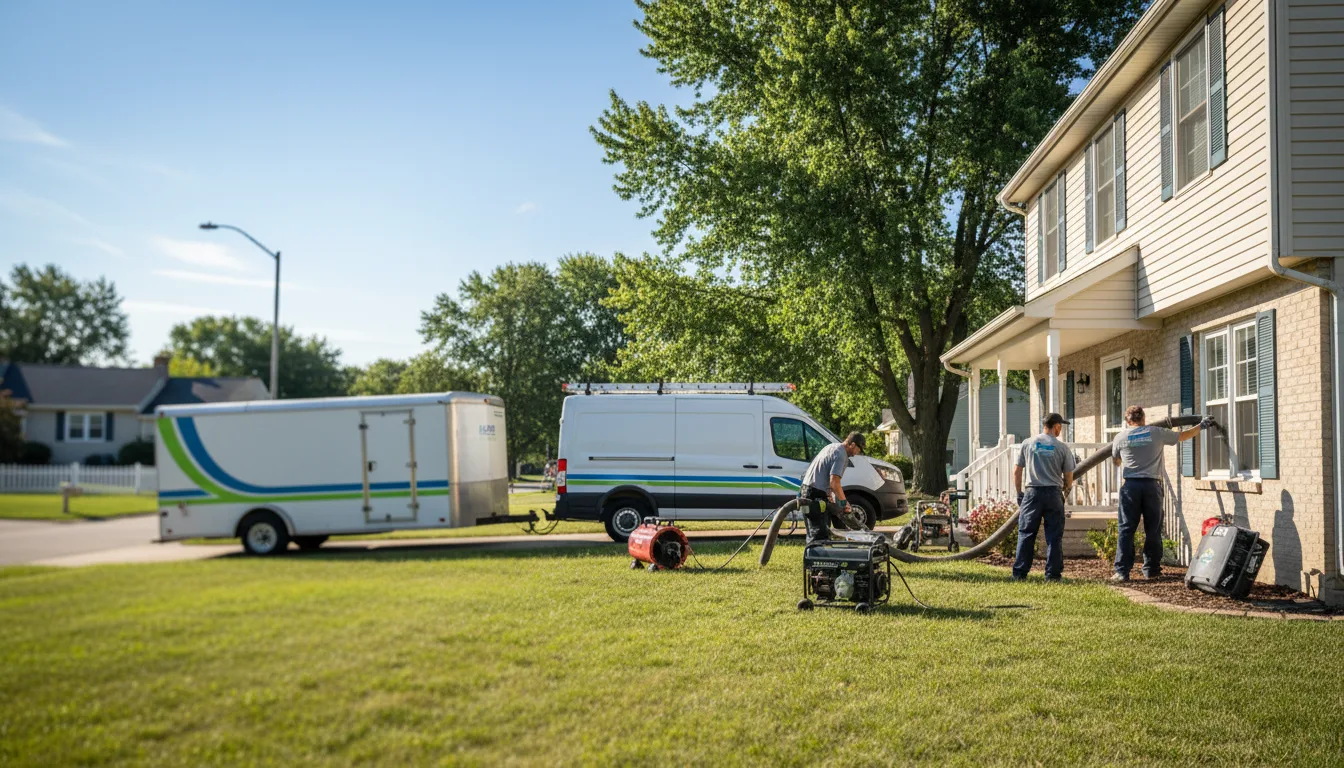 Flooded Basement Restoration And Cleanup With Repair in Houghton, IA near me